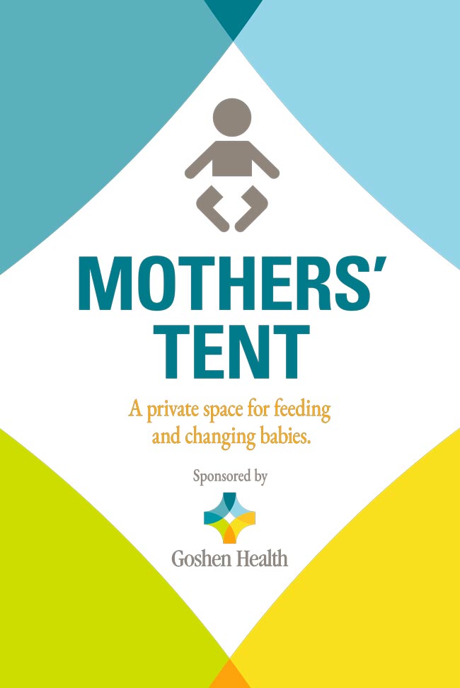Family Tent provided by Goshen Health