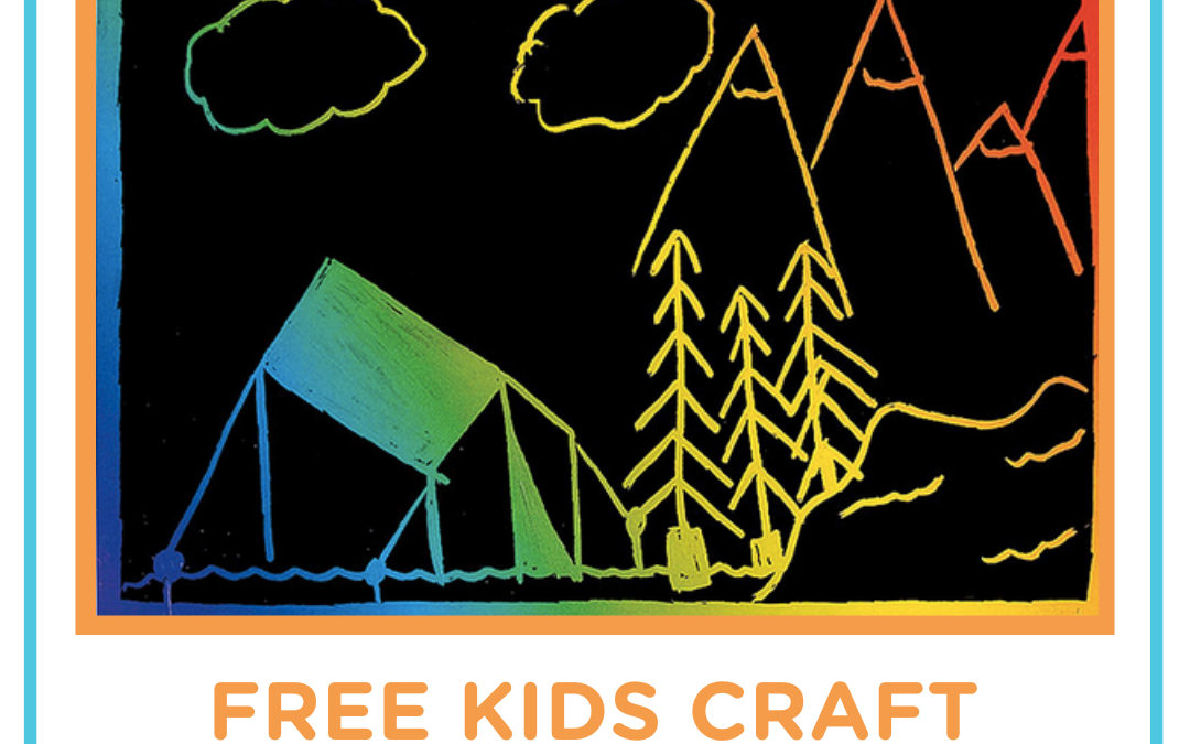 Color Scratch Postcard – Free Kids Craft