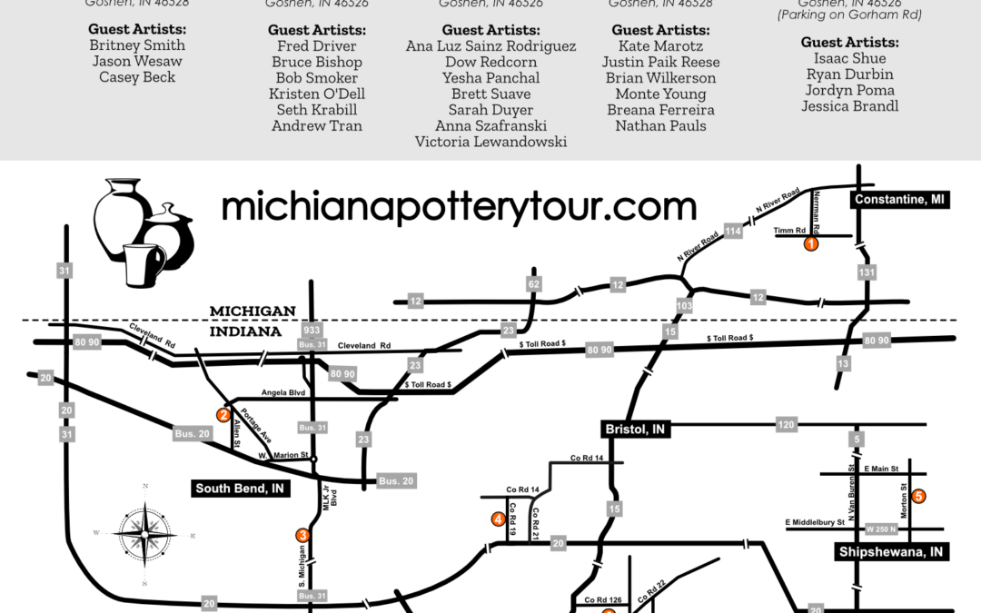 13th Annual Michiana Pottery Tour