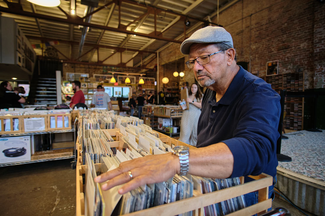 Image of shopping downtown at Ignition Music