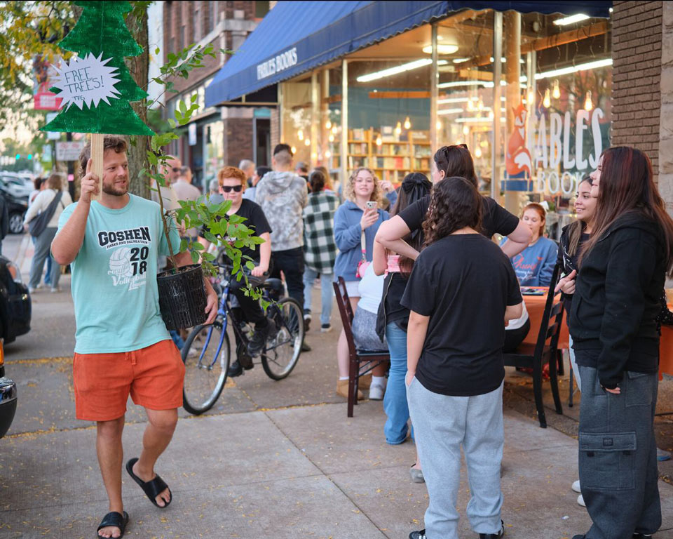 Get free trees at October First Fridays