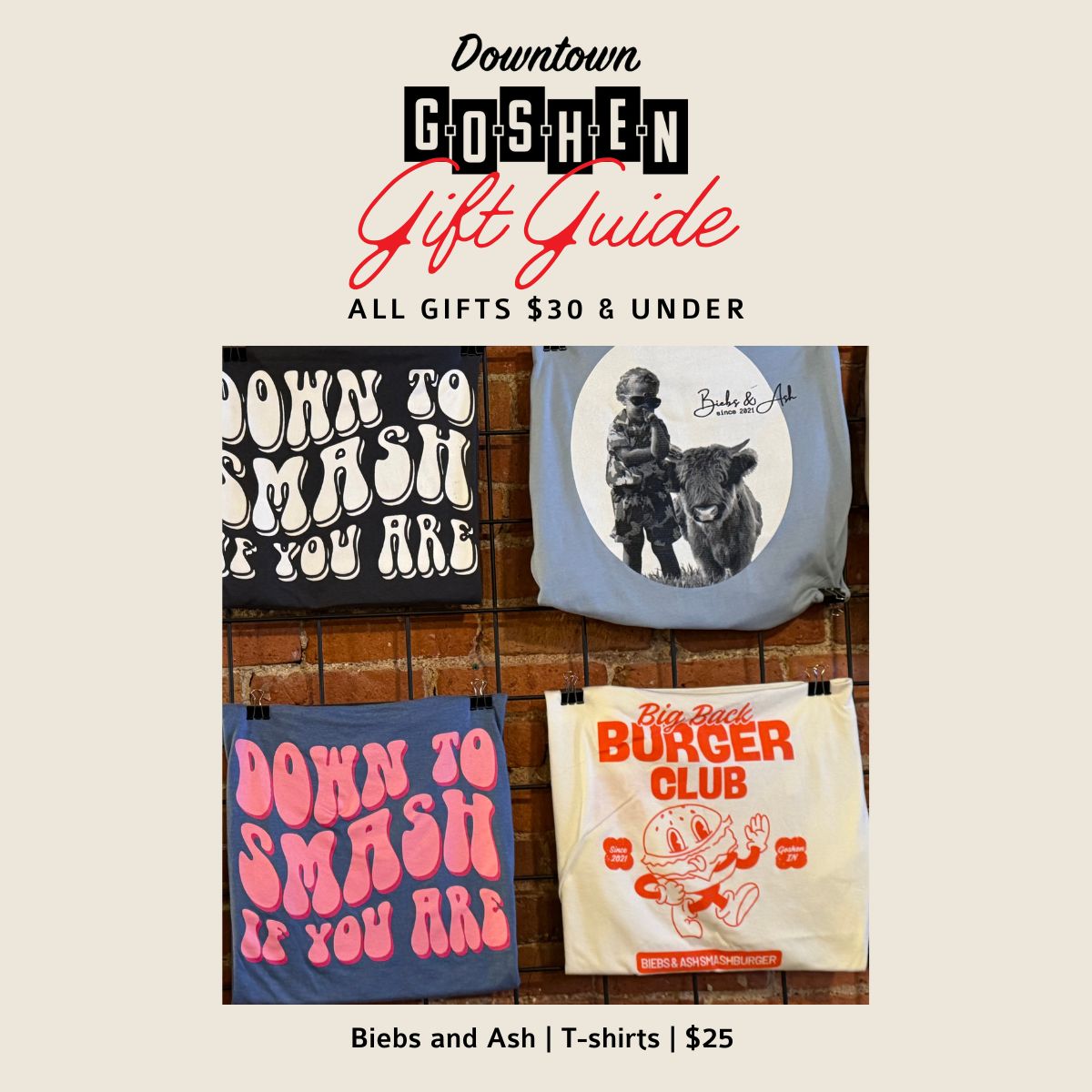 Gifts $30 and Under - Biebs and Ash