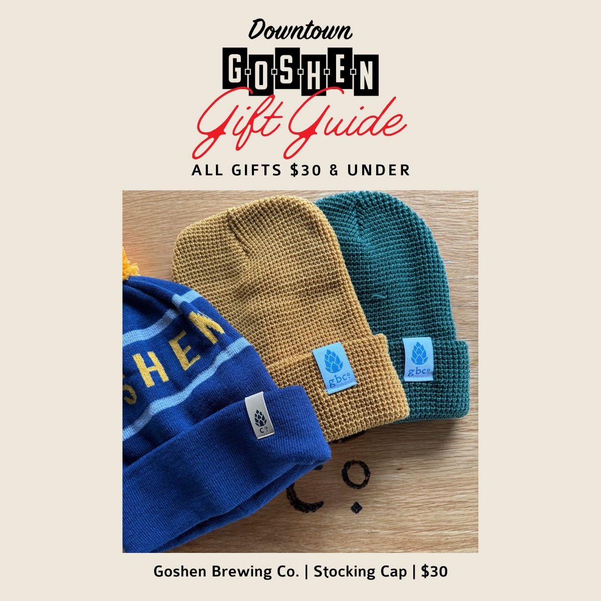 Gifts $30 and Under - Goshen Brewing Company