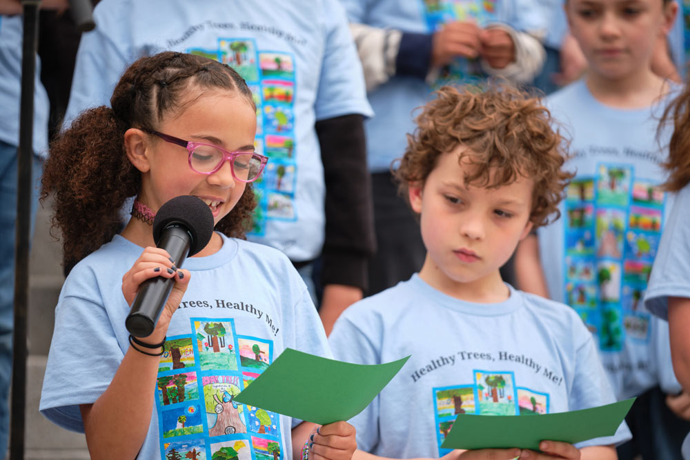Kids presentation at First Fridays