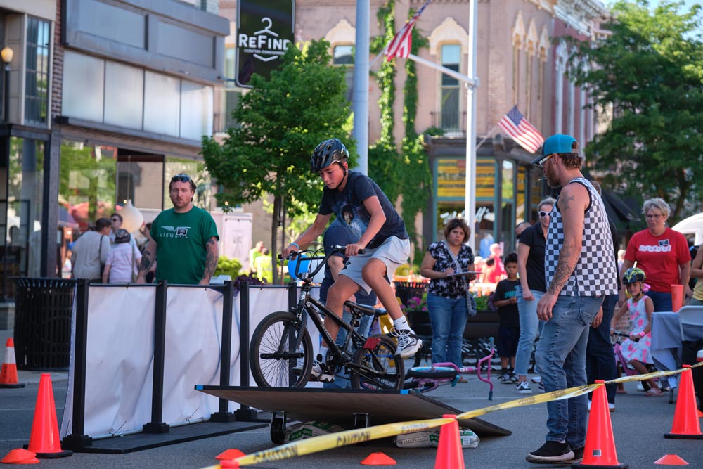 Kids bike course - scenes from the 2024 event