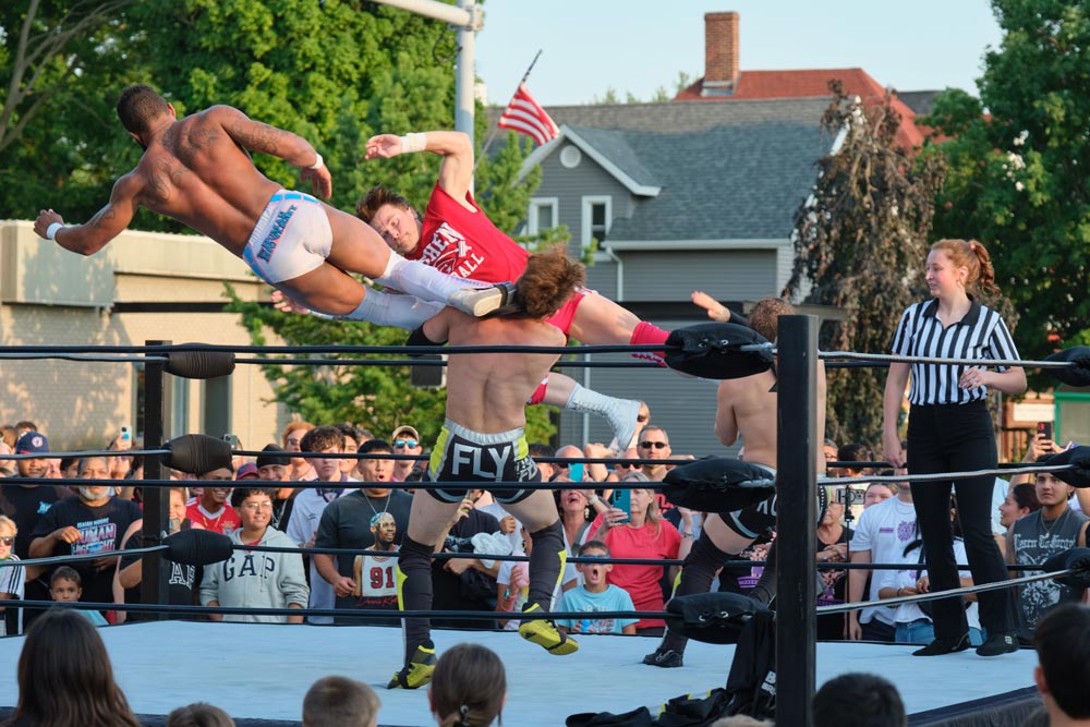 Live wrestling - scenes from the 2024 event