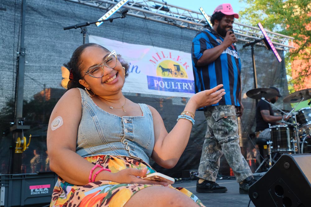 Entertainment from the Miller Poultry Stage - August First Fridays