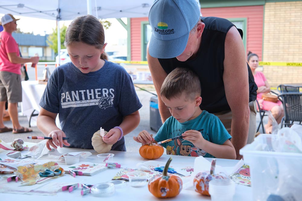 Pumpkin decorating for kids