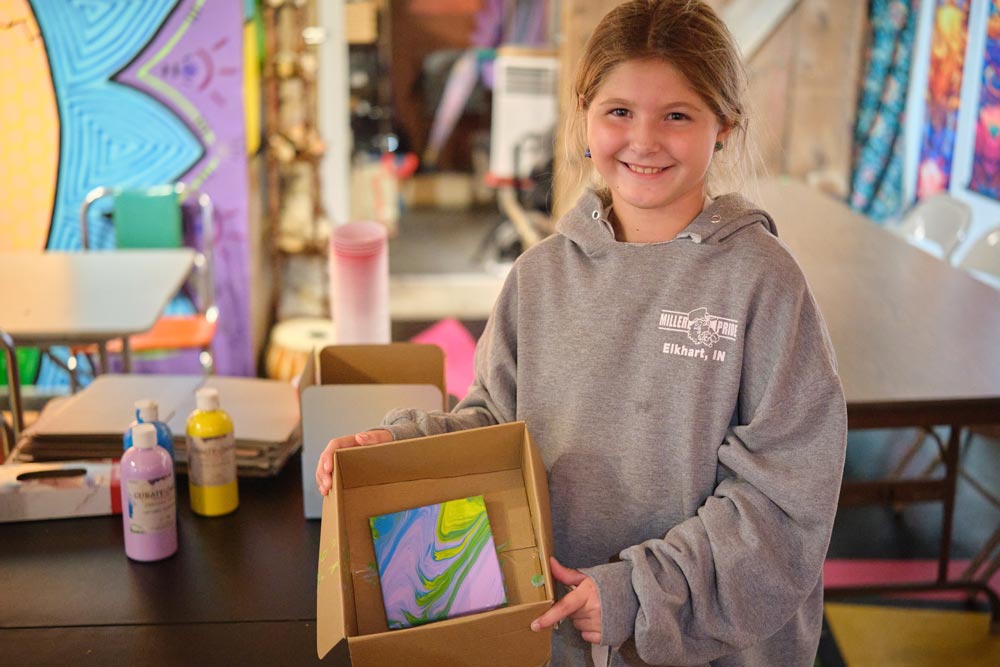 Family friendly activities at First Fridays