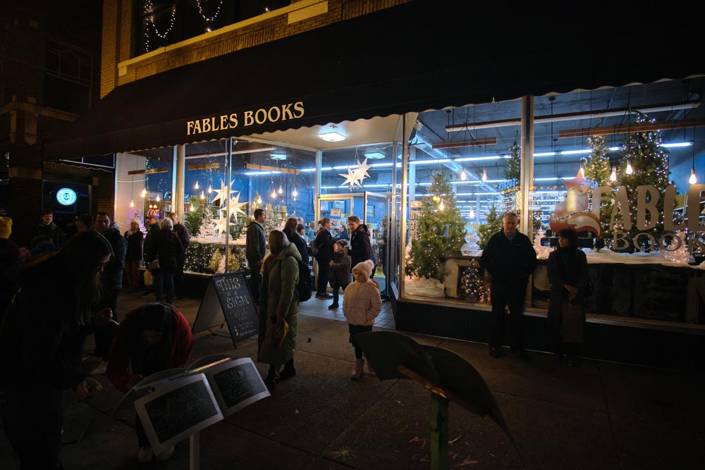 Local businesses bring on the Christmas lights